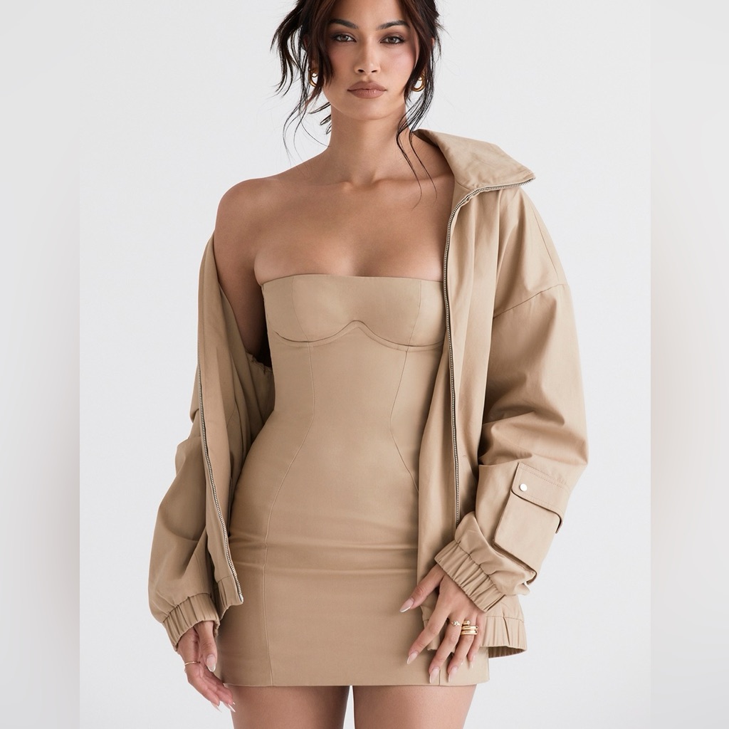 Nwt- House Of Cb Cami Oversized Track Jacket